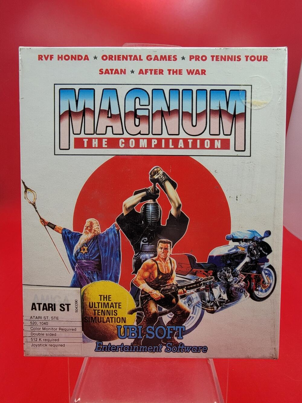 ATARI ST/STE1991 MAGNUM THE COMPILATION/RVF HONDA ORIENT G SATAN UBI SOFT Sealed